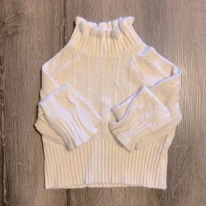 Cropped Turtleneck Sweater